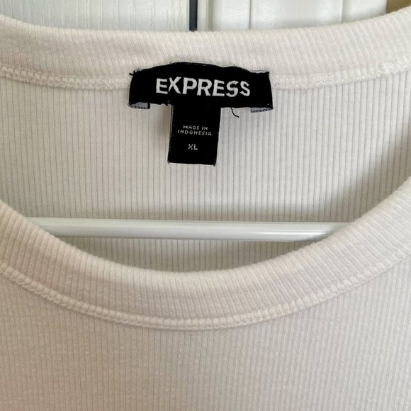 White Ruffle Sleeve Top - Picture 2 of 3